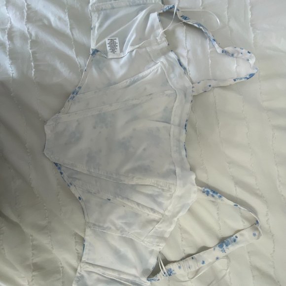 BLUE PEONY CORSET TANK - Picture 3 of 5